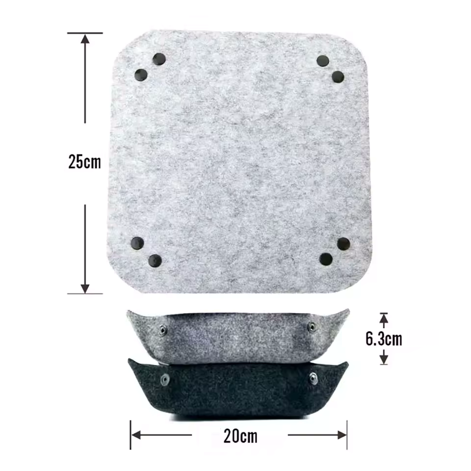 Bandeja de Lanzamiento de Dados - Plegable y Portátil